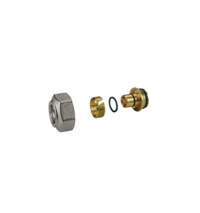 Giacomini R179E Adaptateur Eurocône 3/4"ECx(14x2) pour tuyau synthétique et tube multicouches - R179EX023