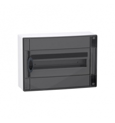 Schneider PrismaSeT XS - opbouw - 1 rij - 18M - transparante deur - wit - LVSXM118