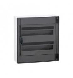 Schneider PrismaSeT XS - opbouw - 2 rijen - 18M - transparante deur - wit - LVSXM218
