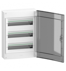 Schneider PrismaSeT XS - opbouw - 3 rijen - 18M - transparante deur - wit - LVSXM318 2