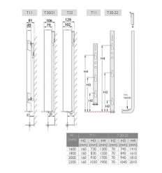 Stelrad Vertex Plan H:1600 T:22 L:0500 - 1710 Watt 2