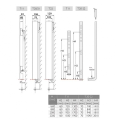 Stelrad Vertex Style H:1800 T:22 L:0600 - 2214 Watt 2