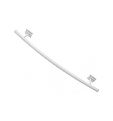 Henrad gebogen handdoekhouder L:400mm wit - T1149