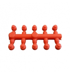 Begetube verlengstukje voor oude radiatorkranen - rood - strip van 10 stuks - 911000004