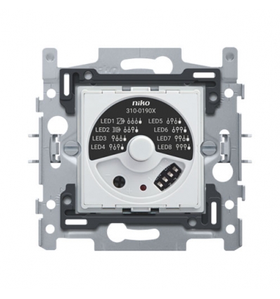 Niko Socle pour variateur à bouton rotatif universel avec déparasitage TCC, 5 - 325 W, connexion à 3 fils - 310-01900