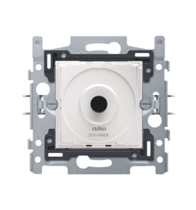Niko Socle pour variateur LED à bouton rotatif 4 - 200 W, 2 fils, fixation par griffes - 310-04900