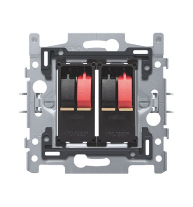 Niko Sokkel voor tweevoudige luidsprekeraansluiting, klauwbevestiging - 170-09700