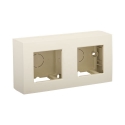 Niko Kit en saillie double pour deux appareils à encastrer, cream - 100-80200