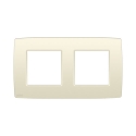 Niko Plaque de recouvrement double avec un entraxe de 71 mm Niko Original cream - 100-76800