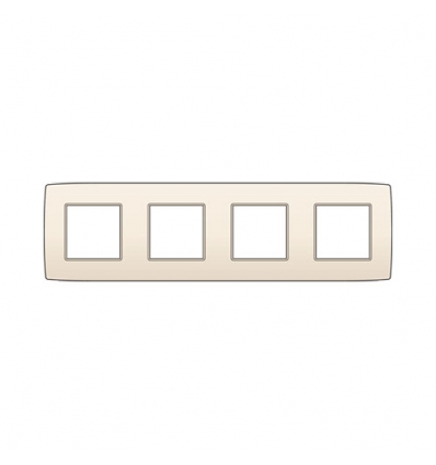 Niko Plaque de recouvrement quadruple avec un entraxe de 71 mm Niko Original cream - 100-76400