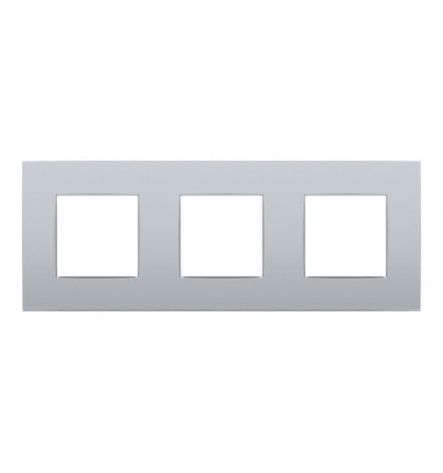 Niko Drievoudige afdekplaat met 71 mm centerafstand Niko Intense sterling - 121-76700