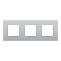 Niko Drievoudige afdekplaat met 71 mm centerafstand Niko Intense sterling - 121-76700