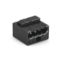 Wago MICRO-lasklem 4-draads klem, donkergrijs - 100 stuks - 243-204