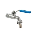 Arco robinet de service double à bille avec levier (bleu) MM 1/2 x 3/4 - nikclé - avec raccord cannelé