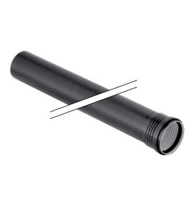 Geberit Silent-PP buis met mof (lengte 200cm) 50 x 2,0 mm  zwart
