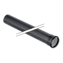 Geberit Silent-PP buis met mof (lengte 100cm) 90 x 3,1 mm  zwart
