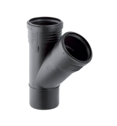 Geberit Silent-PP Te Reduit 45° MFF 110 x 90 x 110 mm noir