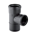 Geberit Silent-PP verloop T-stuk 88° MFF 110 x 50 x 110 mm zwart