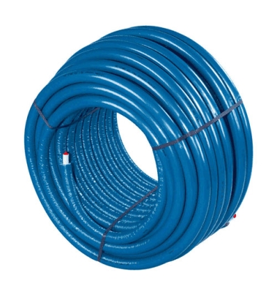 Uponor Unipipe Plus S4 buis met isolatie 6 mm (rollengte 50 m) 25 x 2,5 mm - blauw 