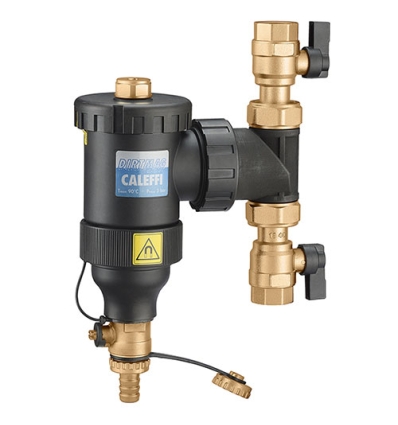 Caleffi DirtMag vuilafscheider met magneet FF 3/4 x 3/4 - kunststof - met bolkranen