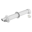 Ubbink Rolux 5H passage mural incl. coude 80/125 blanc