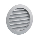 Renson 434R inbouwrooster rond 150 mm - RAL 9006 blank aluminium - dikte 19 mm