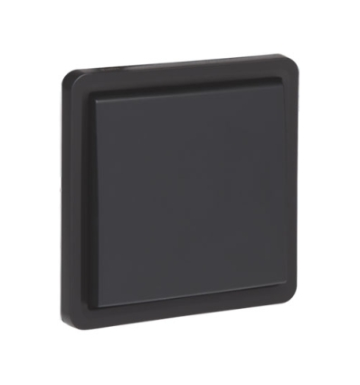 Niko Spuitwaterdichte tweepolige schakelaar 16 AX/250 Vac met schroefklemmen, black - 761-31300