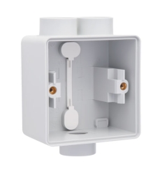 Niko Spuitwaterdichte enkelvoudige opbouwdoos met één tweevoudige M20-ingang én één enkelvoudige M20-ingang voor één functie