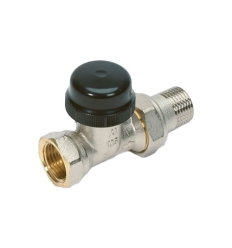 Begetube Ø1/2" rechte radiatorkraan thermostatiseerbaar met instelbare kv – waarden - 122040026