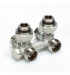 Begetube 2xØEK+2xM24 distributeur pour raccordement par le mur modèle équerre avec by-pass réglable - 160283052