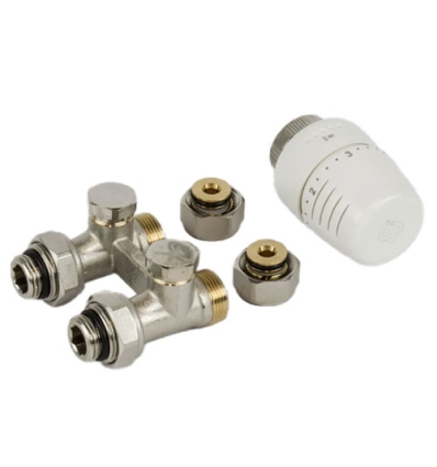 Begetube M24 x Ø16/2 ALU kit radiateur avec pièce H - raccordement sol 1/2" - 692000003