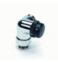Begetube Rechts Ø1/2" x M24 coaxiale radiatorkraan thermostatiseerbaar - chroom (met instelbare kv - waarden) - 190260052