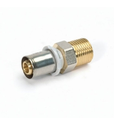 Begetube Ø3/4"M x 20/2 modèle droit - raccord à sertir pour Alpex - 308010735
