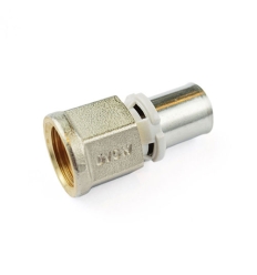 Begetube Ø4/4"F x 26/3 modèle droit female - raccord à sertir pour Alpex - 308013056