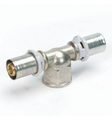 Begetube Ø50 x 3/4"F x 50 pièce T raccordement femelle au milieu - raccord à sertir pour Alpex - 338288484