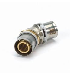 Begetube Ø50/4 x 50/4 modèle équerre 45° - raccord à sertir pour Alpex - 358008484