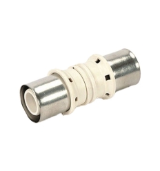 Begetube Ø40/3,5 x 40/3,5 modèle droit, double - raccord à sertir pour Alpex en plastique (PPSU) - 88440100