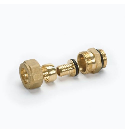 Begetube Ø3/4"M x 20/2,8mm klemkoppeling buitendraad voor kunststofbuis - losse insteekhuls - 304010738