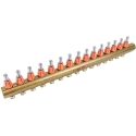 Begetube Ø5/4" + 15xM24+ 1/2"P collecteur de départ 5/4" avec débitmètres intégrés et purge en 1/2" - 203120915