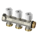 Begetube Ø4/4" + 4 x EK collecteur matricés en 4/4", nicklé, avec vannes intégrées blanc - 225100004