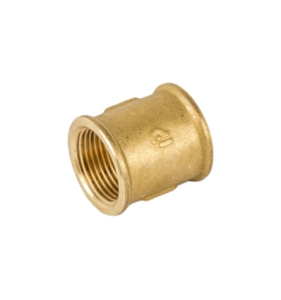 Begetube Ø3/4"F x 3/4"F mof in messing - niet vernikkeld - 300002828