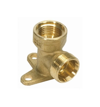 Begetube Ø1/2" x EK muurplaat messing - 613260055