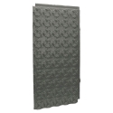 Begetube 100 x 50 x 1,5 cm geprofileerde isolatieplaat zwart - doos met 16 platen of 8m² - 600000015