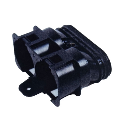 Begetube 2 x Ø 75 adapter oval duct - begeconnect - 010060275