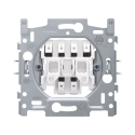 Niko Socle pour bouton-poussoir pour volets pour commandes électroniques, 10 A/250 Vac, bornes à connexion rapide - 170-25905