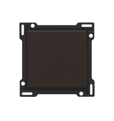 Niko Afwerkingsset voor enkelvoudige schakelaar of drukknop, dark brown - 124-61105