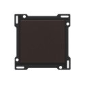 Niko Afwerkingsset voor enkelvoudige schakelaar of drukknop, dark brown - 124-61105