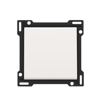 Niko Set de finition pour interrupteur ou bouton-poussoir simple, white coated - 154-61105