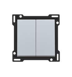 Niko Set de finition avec deux touches pour interrupteur ou bouton-poussoir - 121-61505