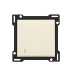 Niko Set de finition avec voyant pour interrupteur ou bouton-poussoir simple, cream - 100-60005